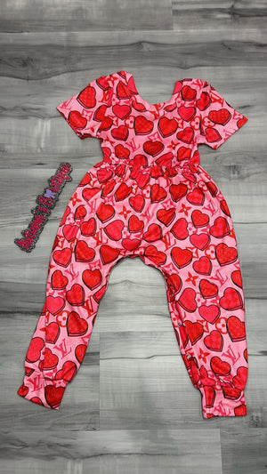 READY TO SHIP valentines romper